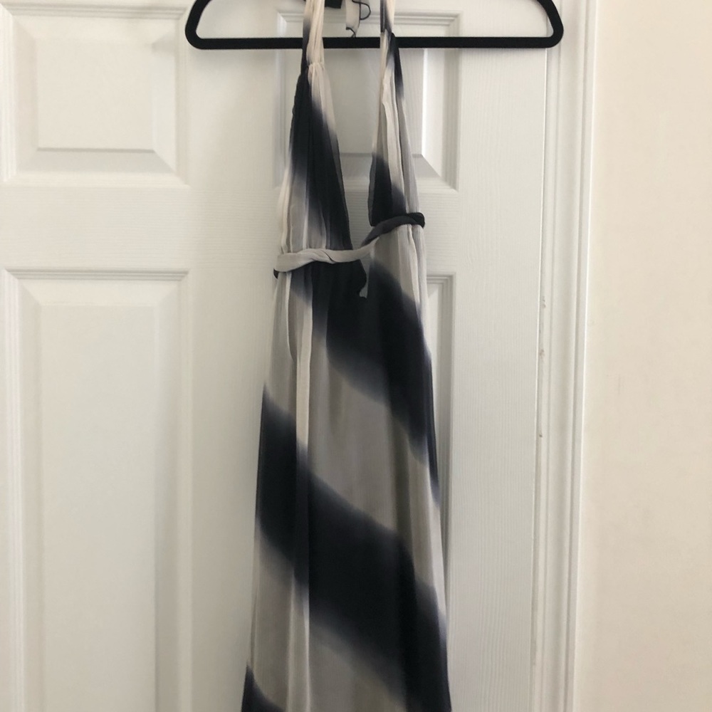 Black halo tie dye dress